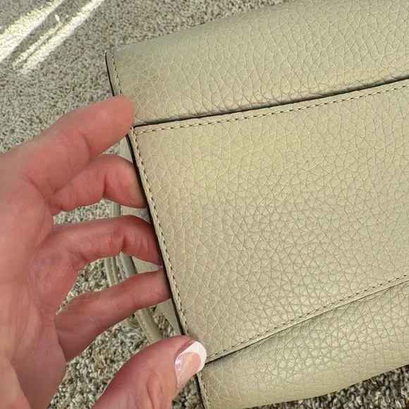 Mulberry iris beige gold top handle 2 way Purse handbag satchel - Picture 12 of 15